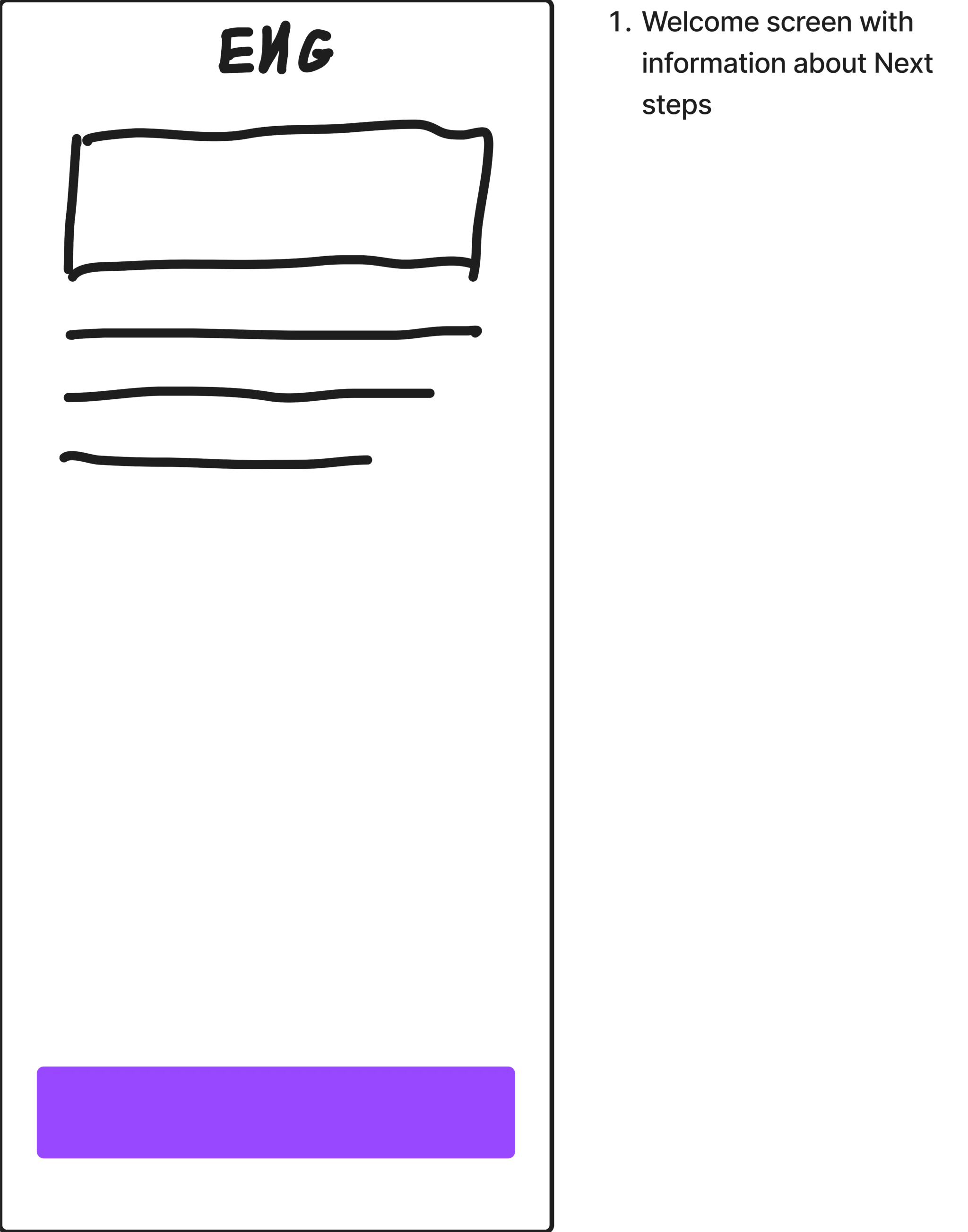 Sketch — welcome screen