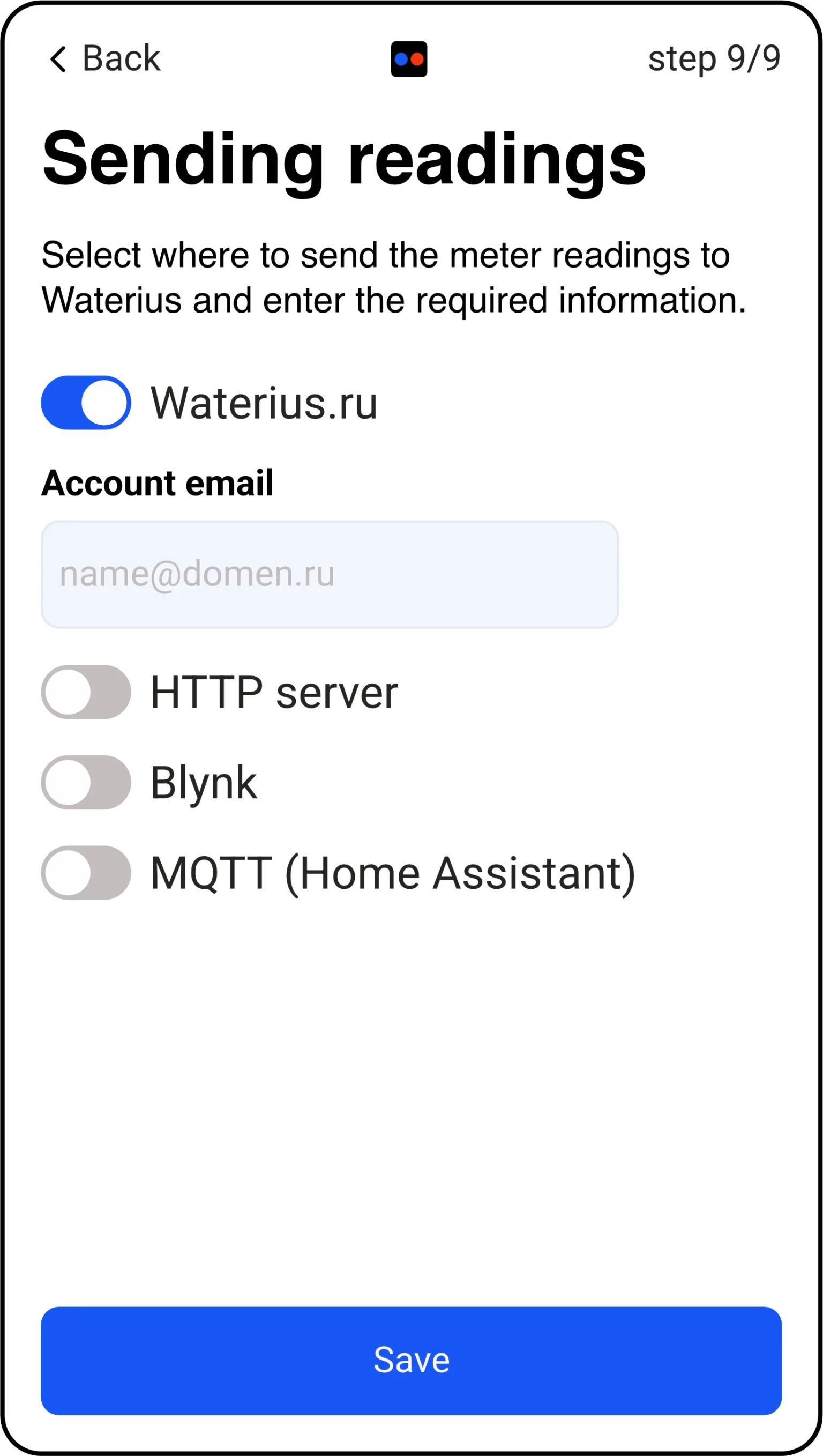 Step 9 — data destinations